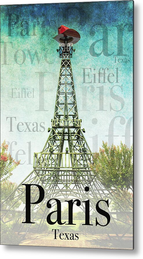 Paris Metal Print featuring the photograph Paris Texas Style by Jeff Mize