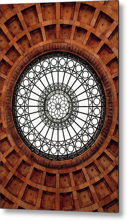 Pennsylvania Station Metal Print featuring the photograph Pennsylvania Station Dome - Pittsburgh by Mitch Spence