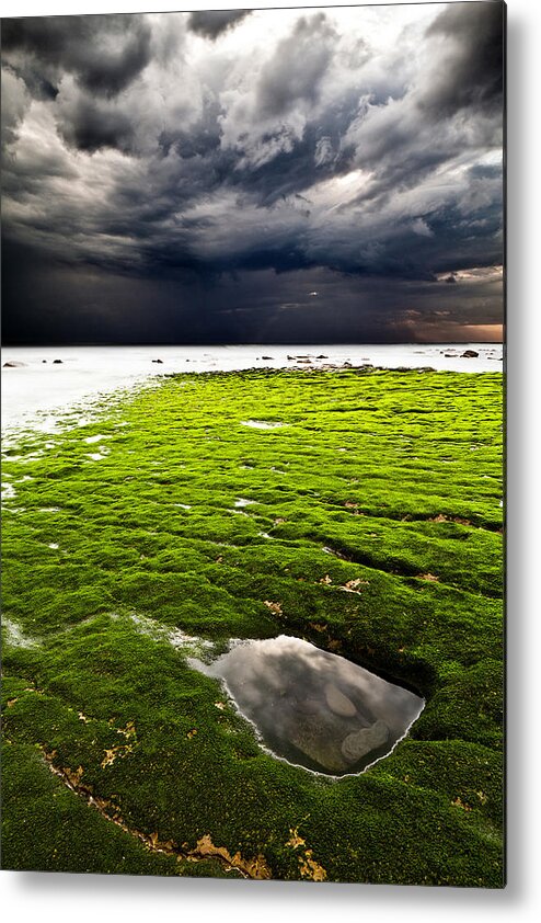 Beach Metal Print featuring the photograph Perfect tempest by Jorge Maia