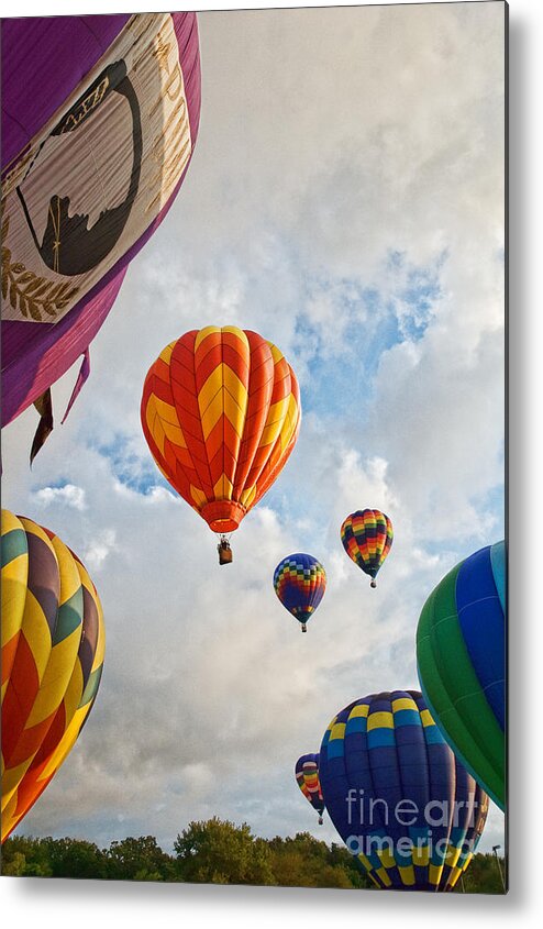 Plainville Ct Metal Print featuring the photograph Plainville Balloons by Edward Sobuta