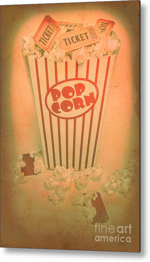 Entertainment Metal Print featuring the photograph Pop art theatre by Jorgo Photography