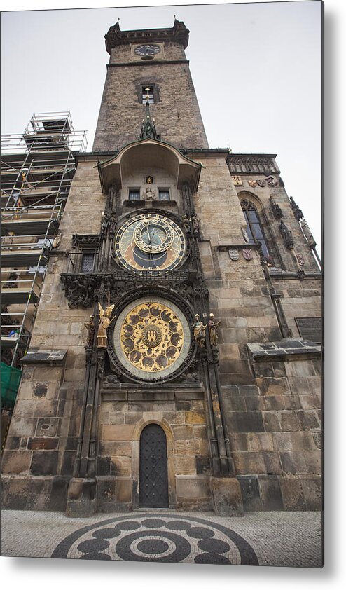 Architecture Metal Print featuring the photograph Prague Astronomical Clock by Andre Goncalves