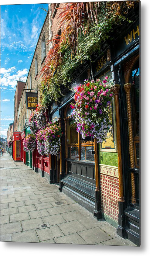 Ireland Metal Print featuring the photograph Pub in Dublin in Ireland by Andreas Berthold