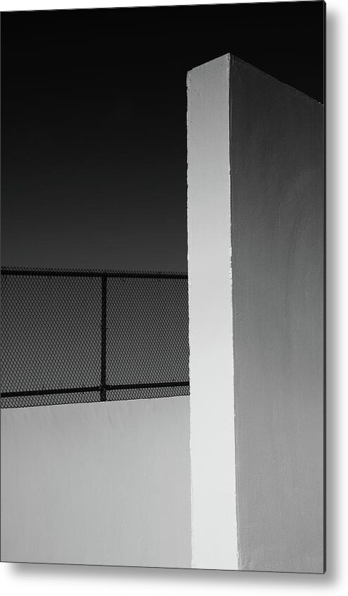 Minimalism Metal Print featuring the photograph Racquetball Court II by Richard Rizzo