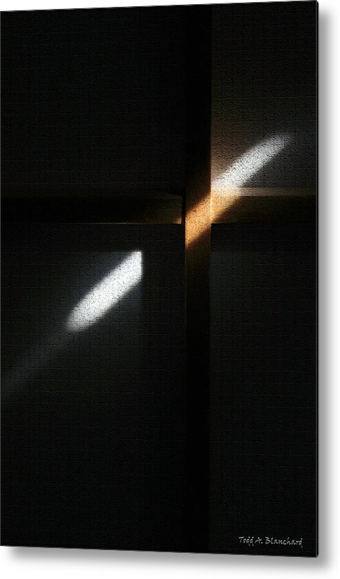 Abstract Metal Print featuring the digital art Ray of Light by Todd Blanchard