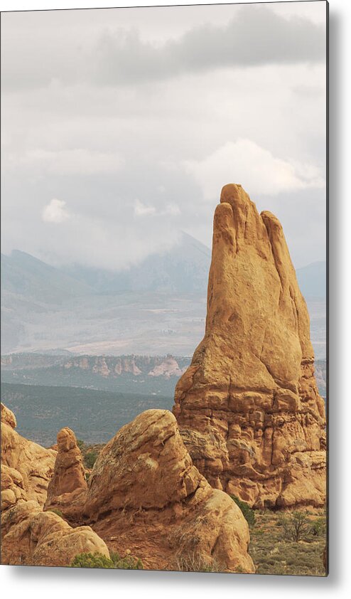 Arches National Park Metal Print featuring the photograph Reaching for the Heavens by Peter J Sucy