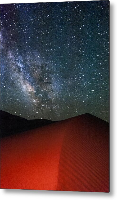 Stars Metal Print featuring the photograph Red Dunes at Night by Cat Connor