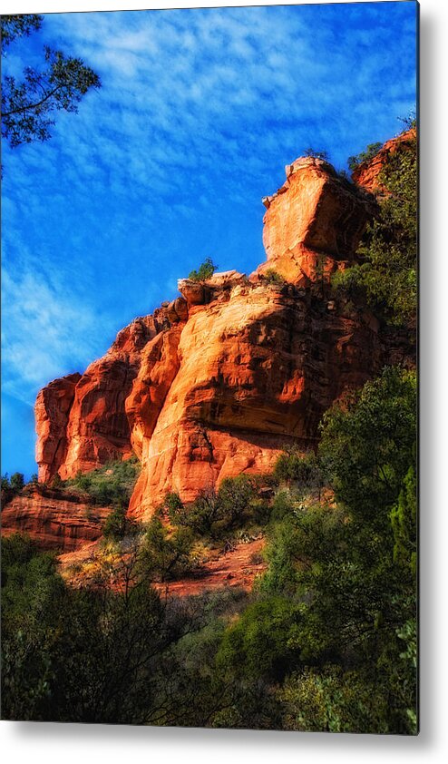 Red Rocks Photo Metal Print featuring the photograph Red Rocks Number Four in Faye Canyon by Bob Coates