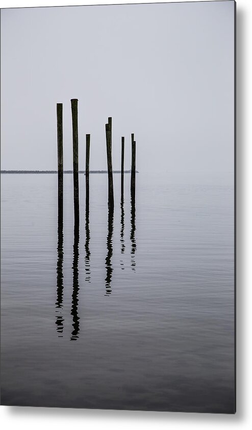 Landscape Metal Print featuring the photograph Reflecting Poles by Karol Livote