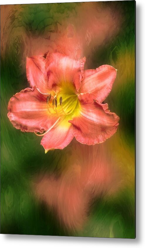 Flower Metal Print featuring the photograph Reflection Memory by Ches Black