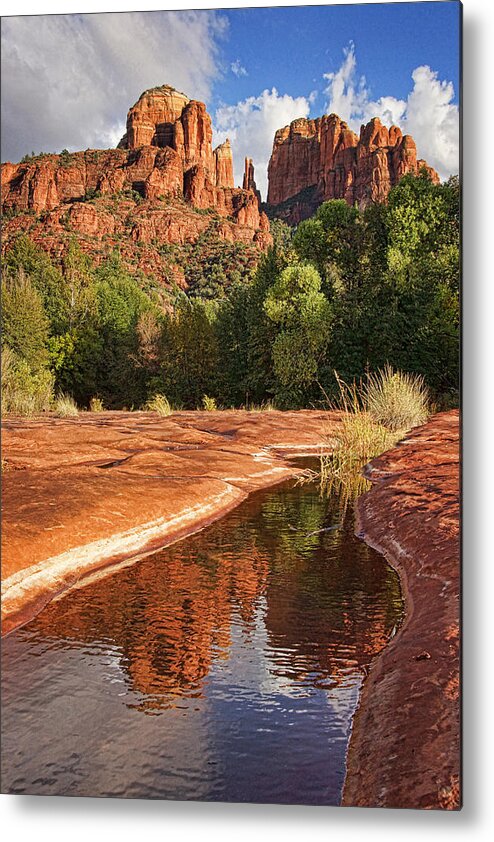 Cathedral Rock Metal Print featuring the photograph Reflections of Cathedral Rock by Leda Robertson