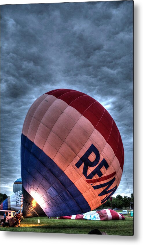 Remax Metal Print featuring the photograph ReMax Balloon by FineArtRoyal Joshua Mimbs