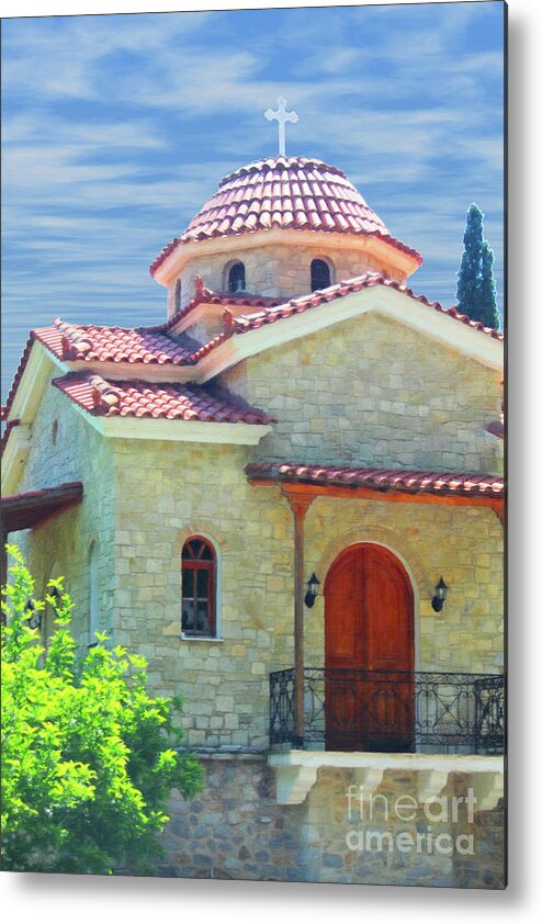 New Jerusalem Greece Metal Print featuring the digital art Restful Place by Donna L Munro
