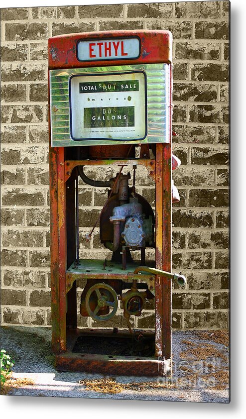 Pump Metal Print featuring the photograph Retired 3 by Barbara Teller
