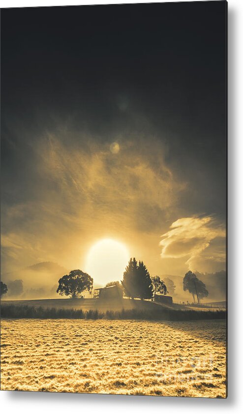 Farm Metal Print featuring the photograph Rise and shine by Jorgo Photography