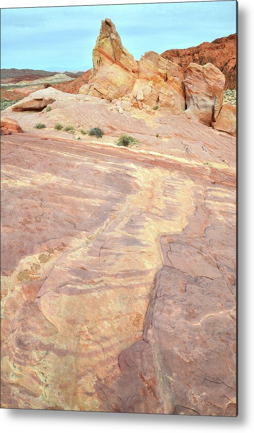 Valley Of Fire Metal Print featuring the photograph River of Color in Valley of Fire by Ray Mathis