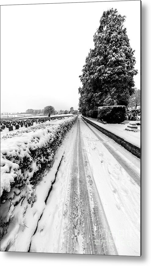 Snowcapped Metal Print featuring the photograph Road To Winter by Adrian Evans