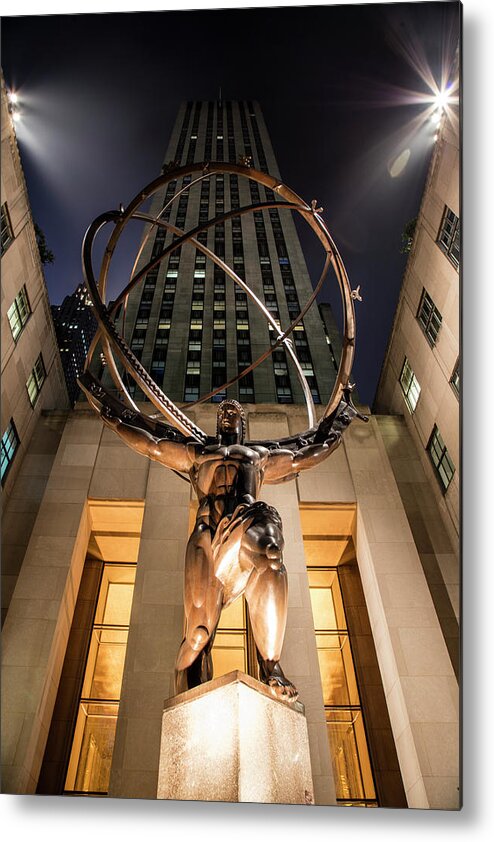 Nyc Metal Print featuring the photograph Rockefeller Center NYC by John McGraw