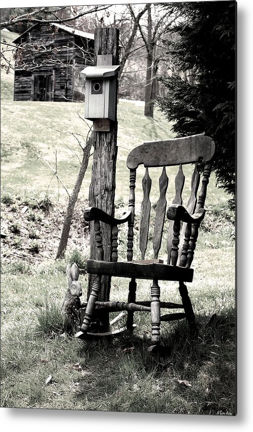 Rocking Chair Metal Print featuring the photograph Rocking Chair by Gray Artus