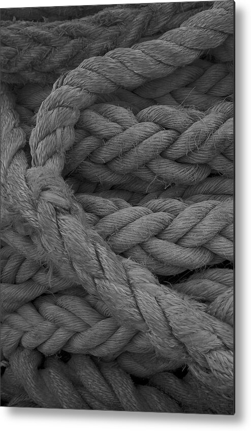 Rope Metal Print featuring the photograph Rope I by Henri Irizarri