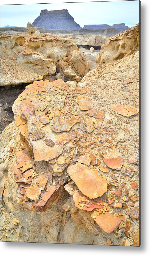 Factory Butte Metal Print featuring the photograph Rust Chips by Ray Mathis