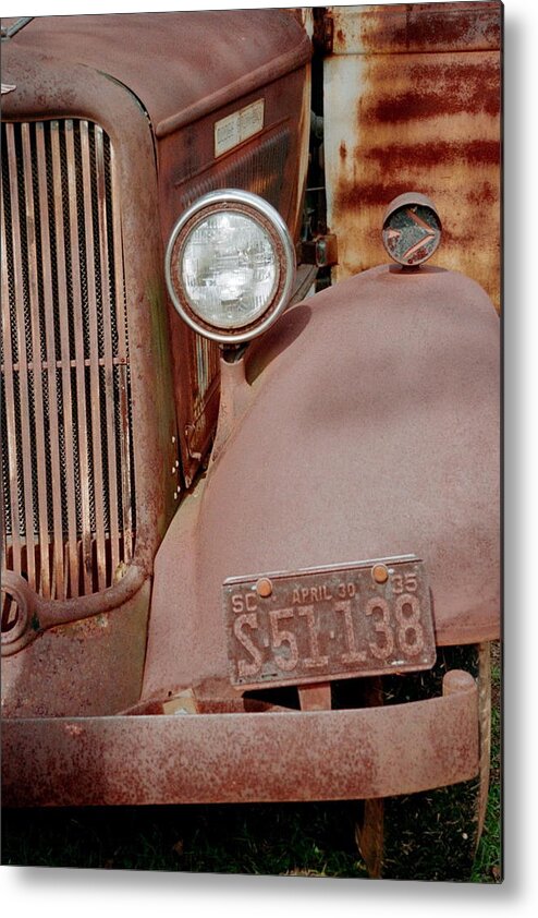 Car Metal Print featuring the photograph Rusty by Flavia Westerwelle