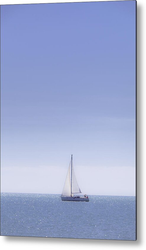  Metal Print featuring the photograph Sailing by Maria Heyens