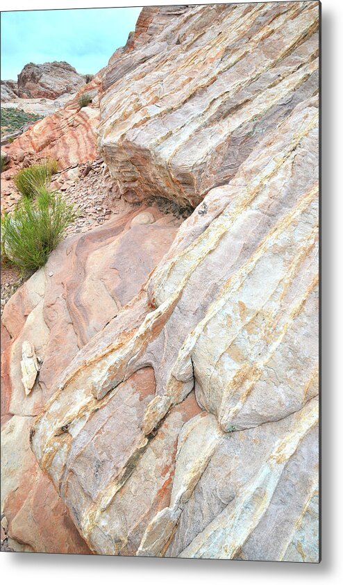 Valley Of Fire State Park Metal Print featuring the photograph Sandstone Cove in Valley of Fire by Ray Mathis
