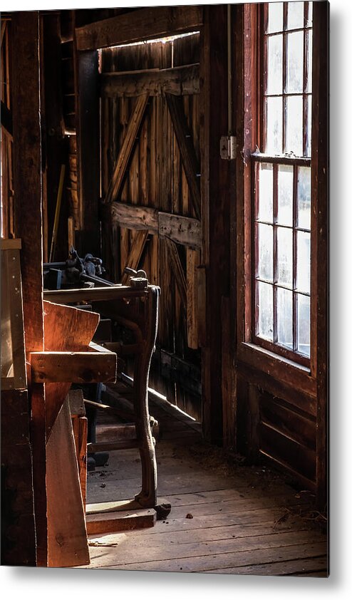 2016 Metal Print featuring the photograph Batsto Saw Mill by Glenn DiPaola