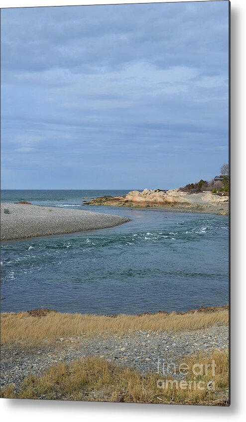 Cohasset Metal Print featuring the photograph Scenic View of the Tides and an Inlet in Cohasset Massachusetts by DejaVu Designs
