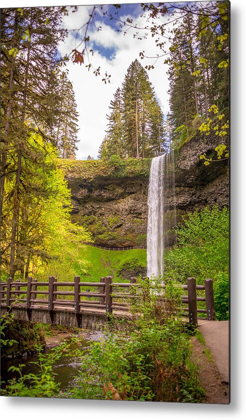 Waterfalls Metal Print featuring the photograph Scenic Waterfalls by Jerry Cahill