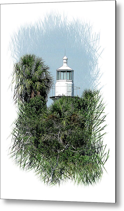 Lighthouse Metal Print featuring the photograph Seahorse Key Light by Gordon Engebretson