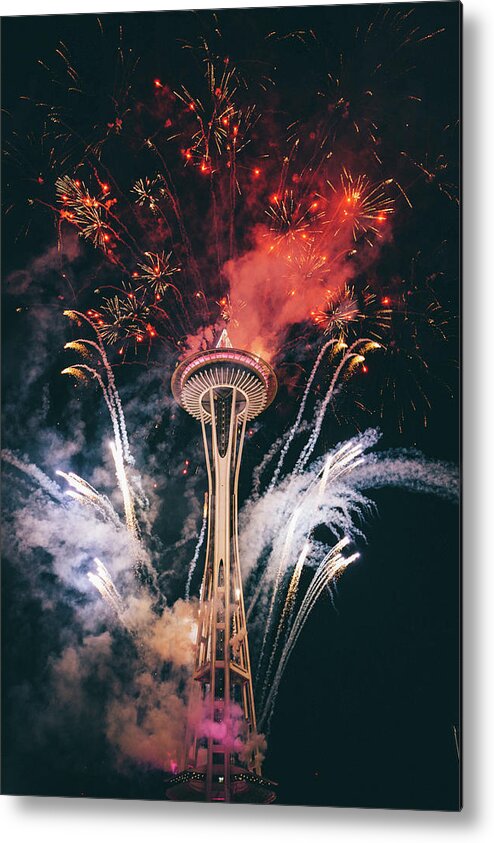 Seattle Metal Print featuring the photograph Seattle by Happy Home Artistry