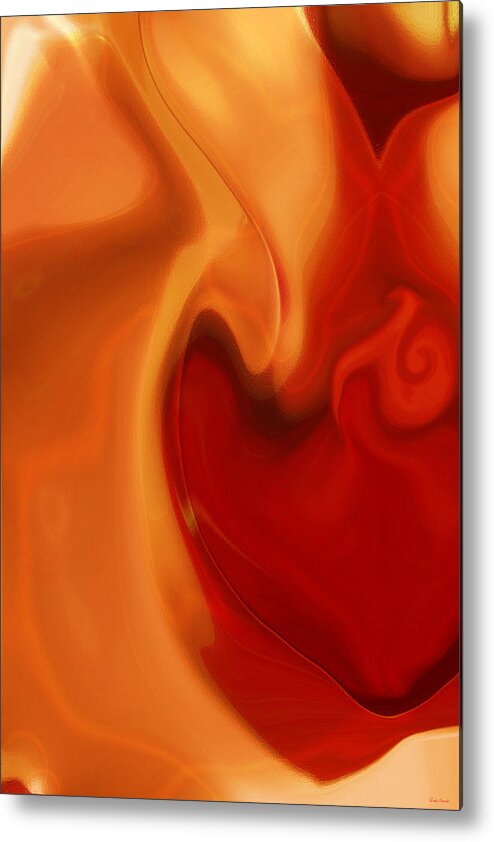 Sensual Love Metal Print featuring the digital art Sensual Love by Linda Sannuti