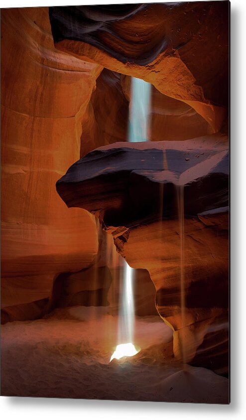 Antelope Canyon Metal Print featuring the photograph Shaft Of Light by Mountain Dreams