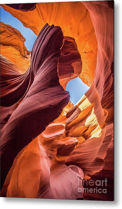 Antelope Canyon Metal Print featuring the photograph Shapes by JR Photography