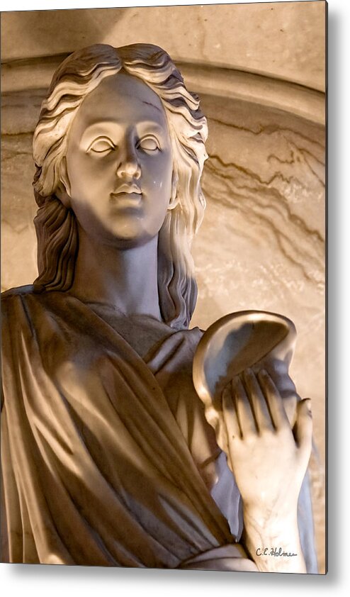 Sculpture Metal Print featuring the photograph Shell In Hand by Christopher Holmes