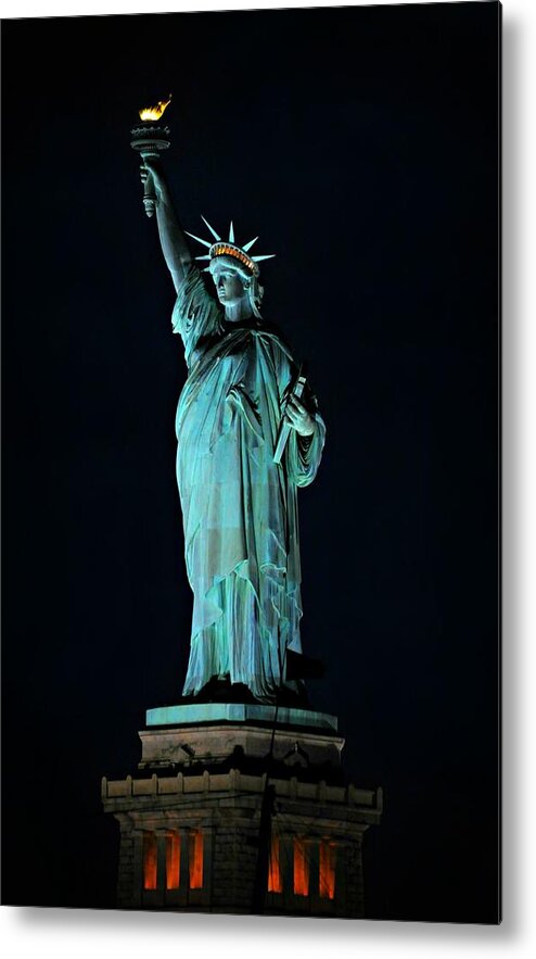 Freedom Metal Print featuring the photograph She's In Lights by Diana Angstadt