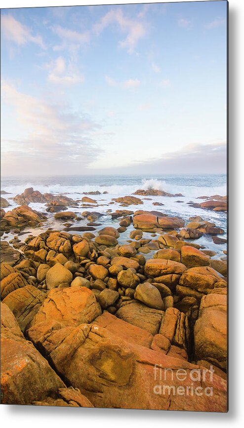 Harbour Metal Print featuring the photograph Shore calm morning by Jorgo Photography