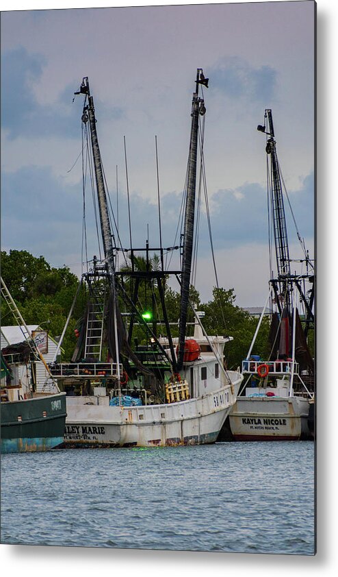 Maritime Metal Print featuring the photograph Shrimp Boat by Artful Imagery