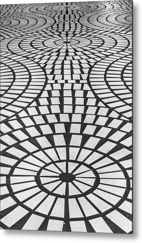 Sidewalk Metal Print featuring the photograph Sidewalk Abstract by Bill Gallagher