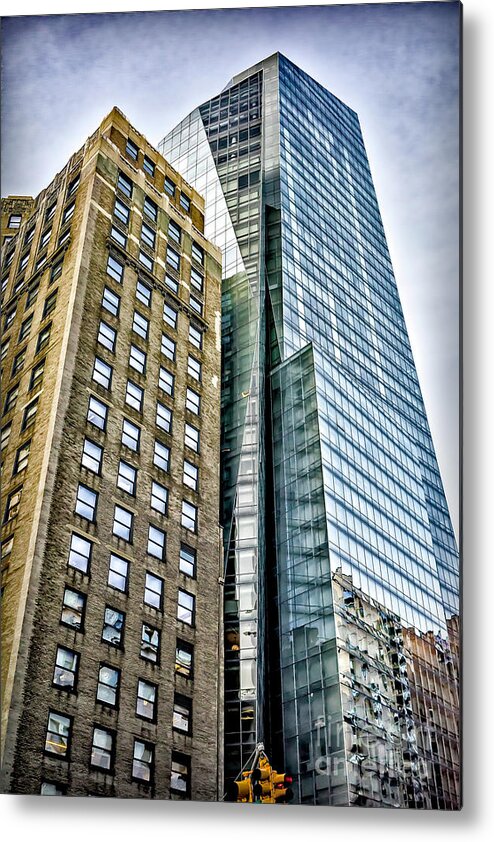 New York City Metal Print featuring the photograph Sights in New York City - Skyscrapers by Walt Foegelle