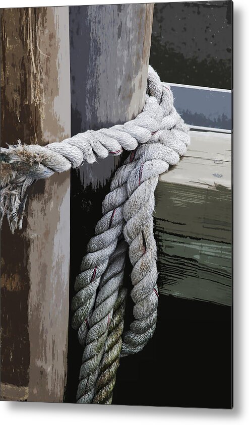 Rope Metal Print featuring the photograph Slip Knot by Kelley King