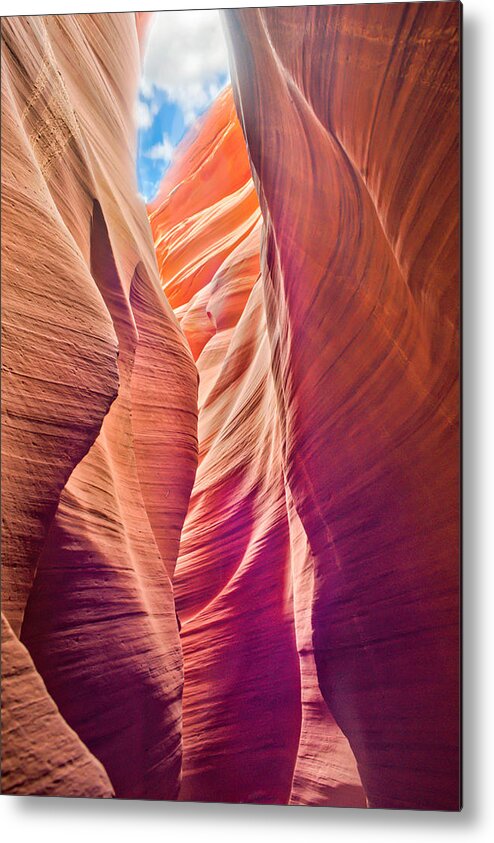 Southwest Metal Print featuring the photograph Slot Canyon 1 by Ches Black