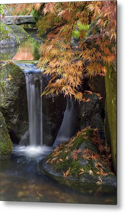 Slow Motion Stream Metal Print featuring the photograph Slow Motion Stream by Wes and Dotty Weber