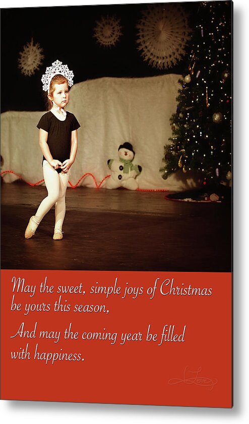 Greeting Card Metal Print featuring the photograph Snowflake Dancer by Jill Love