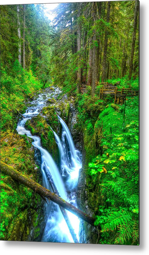 Olympic National Park Metal Print featuring the photograph Sol Duc Falls by Don Mercer