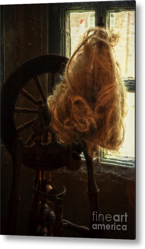 Spinning Wheel Metal Print featuring the photograph Spinning Wheel by Debra Fedchin