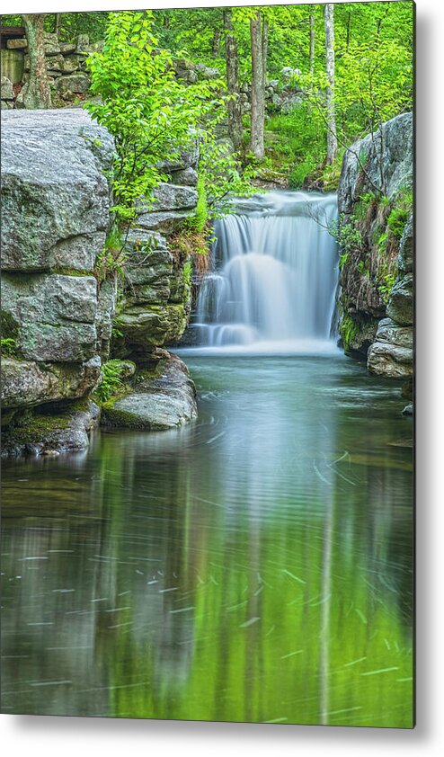 Creeks Metal Print featuring the photograph Split Rock Falls Nirvana Vertical by Angelo Marcialis