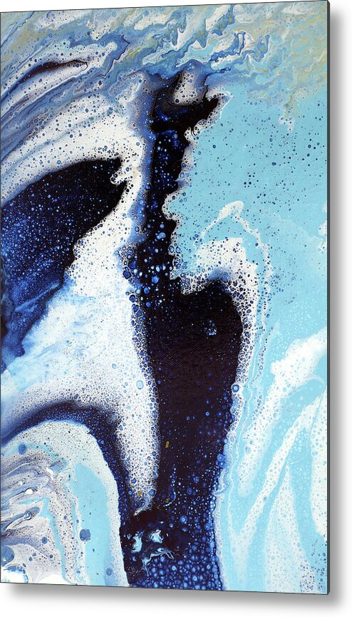 Beach Metal Print featuring the painting Spout by Tamara Nelson